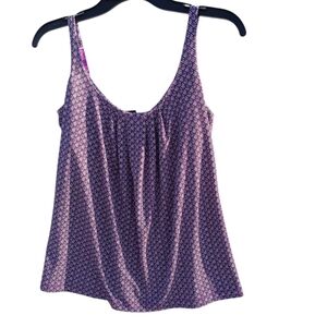 Purple Patterned Women's Top